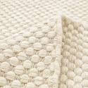 Wollen vloerkleed \'Ovelia\' - Beige/wit