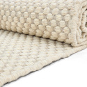 Wollen vloerkleed \'Ovelia\' - Beige/wit