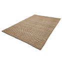 Wollen vloerkleed \'Ovelia\' - Bruin/wit