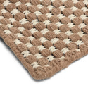 Wollen vloerkleed \'Ovelia\' - Bruin/wit