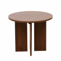 Salontafel \'Créme\' Rond 55 cm - Walnoot