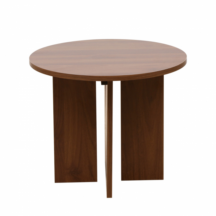 Salontafel \'Créme\' Rond 55 cm - Walnoot in de groep Meubels / Tafels bij Reforma (WD-17-1-walnut)