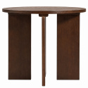 Salontafel \'Cr&eacute;me\' Rond 55 cm - Walnoot