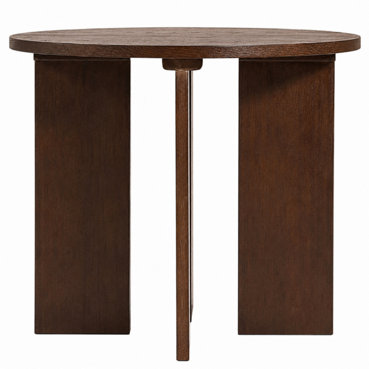 Salontafel \'Cr&eacute;me\' Rond 55 cm - Walnoot in de groep Meubels / Tafels / Salontafels bij Reforma (WD-17-1-walnut)