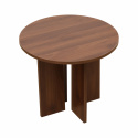 Salontafel \'Créme\' Rond 55 cm - Walnoot