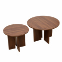 Salontafel \'Créme\' Rond 55 cm - Walnoot
