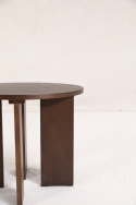 Salontafel \'Cr&eacute;me\' Rond 55 cm - Walnoot