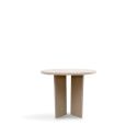Salontafel \'Cr&eacute;me\' Rond 55 cm - Wit gepigmenteerd