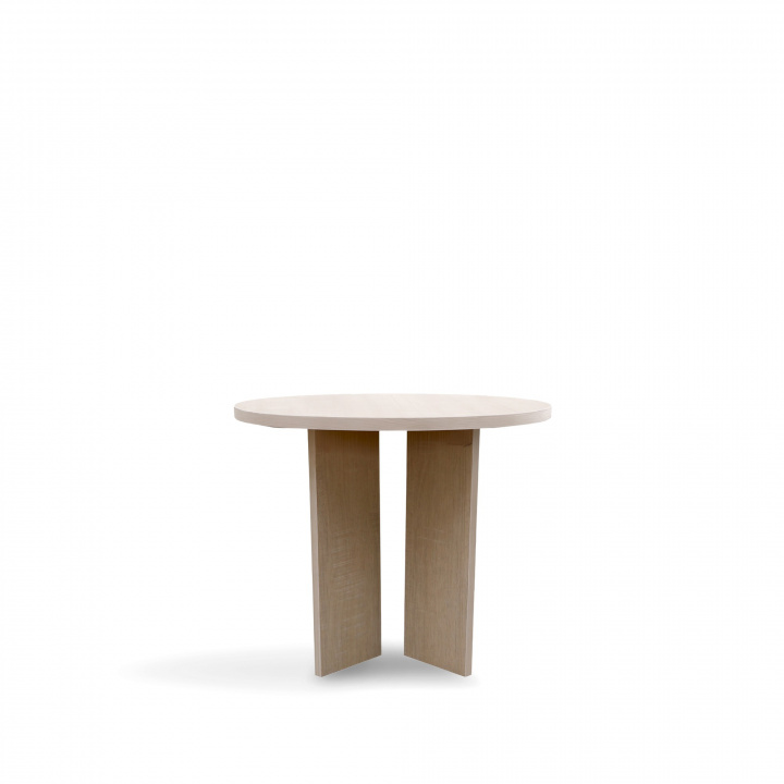 Salontafel \'Cr&eacute;me\' Rond 55 cm - Wit gepigmenteerd in de groep Meubels / Tafels / Salontafels bij Reforma (WD-17-1-whitepigmented)