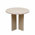 Salontafel \'Créme\' Rond 55 cm - Wit gepigmenteerd