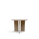 Salontafel \'Cr&eacute;me\' Rond 55 cm - Wit gepigmenteerd
