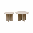 Salontafel \'Créme\' Rond 55 cm - Wit gepigmenteerd