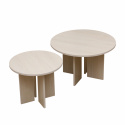 Salontafel \'Créme\' Rond 55 cm - Wit gepigmenteerd