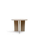 Salontafel \'Cr&eacute;me\' Rond 55 cm - Wit gepigmenteerd
