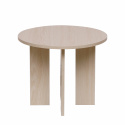 Salontafel \'Créme\' Rond 55 cm - Natuur