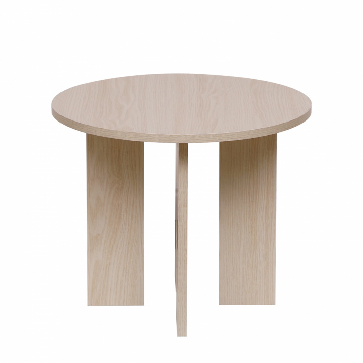 Salontafel \'Créme\' Rond 55 cm - Natuur in de groep Meubels / Tafels / Salontafels bij Reforma (WD-17-1)