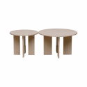 Salontafel \'Créme\' Rond 55 cm - Natuur
