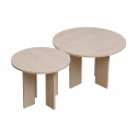 Salontafel \'Créme\' Rond 55 cm - Natuur