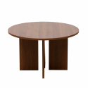 Salontafel \'Créme\' Rond 75cm - Walnoot