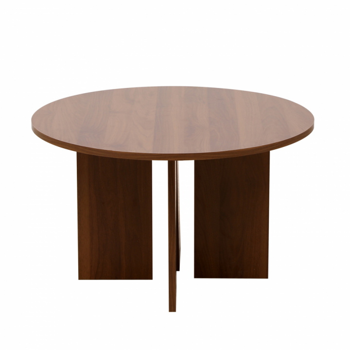 Salontafel \'Créme\' Rond 75cm - Walnoot in de groep Meubels / Tafels / Salontafels bij Reforma (WD-17-2-walnut)