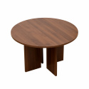 Salontafel \'Créme\' Rond 75cm - Walnoot