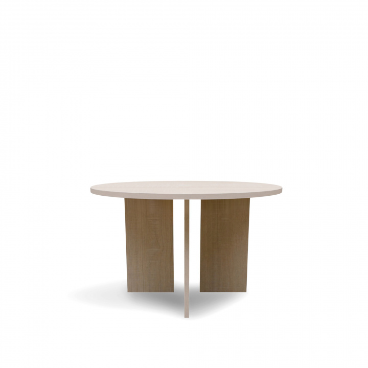Salontafel \'Cr&eacute;me\' Rond 75cm - Wit gepigmenteerd in de groep Meubels / Tafels / Salontafels bij Reforma (WD-17-2-whitepigmented)