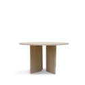 Salontafel \'Cr&eacute;me\' Rond 75cm - Wit gepigmenteerd