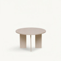 Salontafel \'Cr&eacute;me\' Rond 75cm - Wit gepigmenteerd