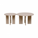 Salontafel \'Cr&eacute;me\' Rond 75cm - Natuur