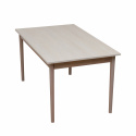 Eettafel \'Fager\' 135cm - Wit gepigmenteerd