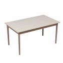 Eettafel \'Fager\' 135cm - Wit gepigmenteerd