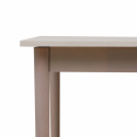 Eettafel \'Fager\' 135cm - Wit gepigmenteerd