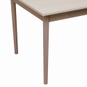 Eettafel \'Fager\' 135cm - Wit gepigmenteerd