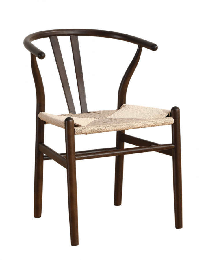 Stoel \'Alta\' - Walnoot/Beige in de groep Meubels / Zitmeubels / Stoelen bij Reforma (WS-8651A-Beigebrown-NEW)