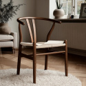 Stoel \'Alta\' - Walnoot/Beige