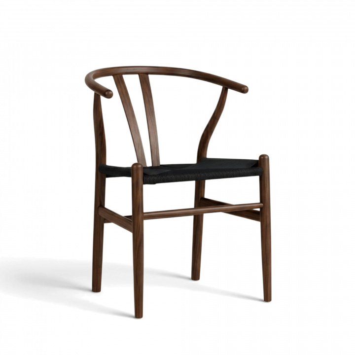 Stoel \'Alta\' - Noten/Zwart in de groep Meubels / Zitmeubels / Stoelen bij Reforma (WS-8651A-Blackbrown-NEW)