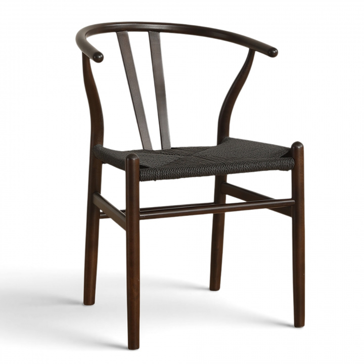 Stoel \'Alta\' - Noten/Zwart in de groep Meubels / Zitmeubels / Stoelen bij Reforma (WS-8651A-Blackbrown-NEW)