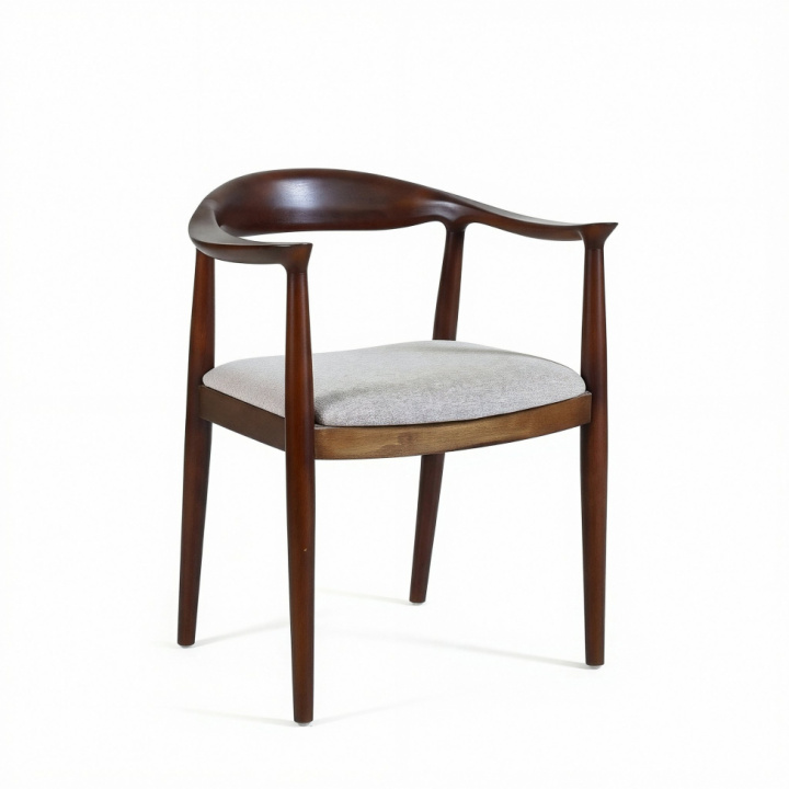 Stoel \'Ask\' - Noten/Grijs in de groep Meubels / Zitmeubels / Stoelen bij Reforma (WS-8656-Walnut)