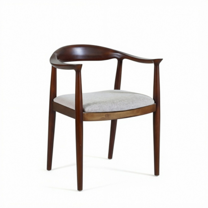 Stoel \'Ask\' - Noten/Grijs in de groep Meubels / Zitmeubels / Stoelen bij Reforma (WS-8656-Walnut)