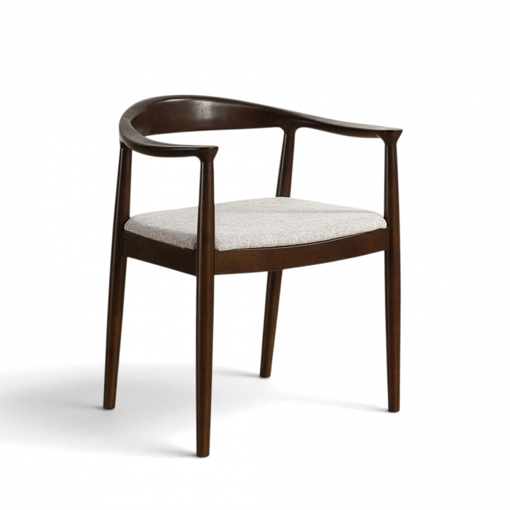 Stoel \'Ask\' - Noten/Grijs in de groep Meubels / Zitmeubels / Stoelen bij Reforma (WS-8656-Walnut)