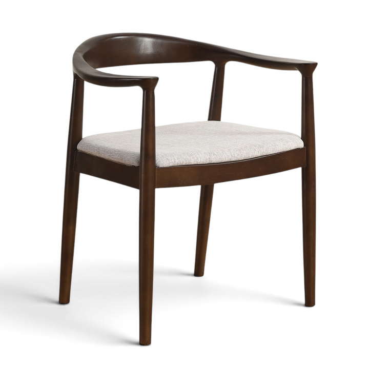 Stoel \'Ask\' - Noten/Grijs in de groep Meubels / Zitmeubels / Stoelen bij Reforma (WS-8656-Walnut)
