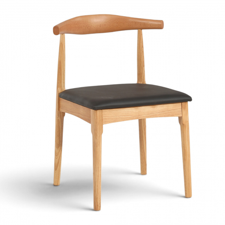 Stoel \'Fager\' - Natuurlijk/Zwart in de groep Meubels / Zitmeubels / Stoelen bij Reforma (WS-8661)