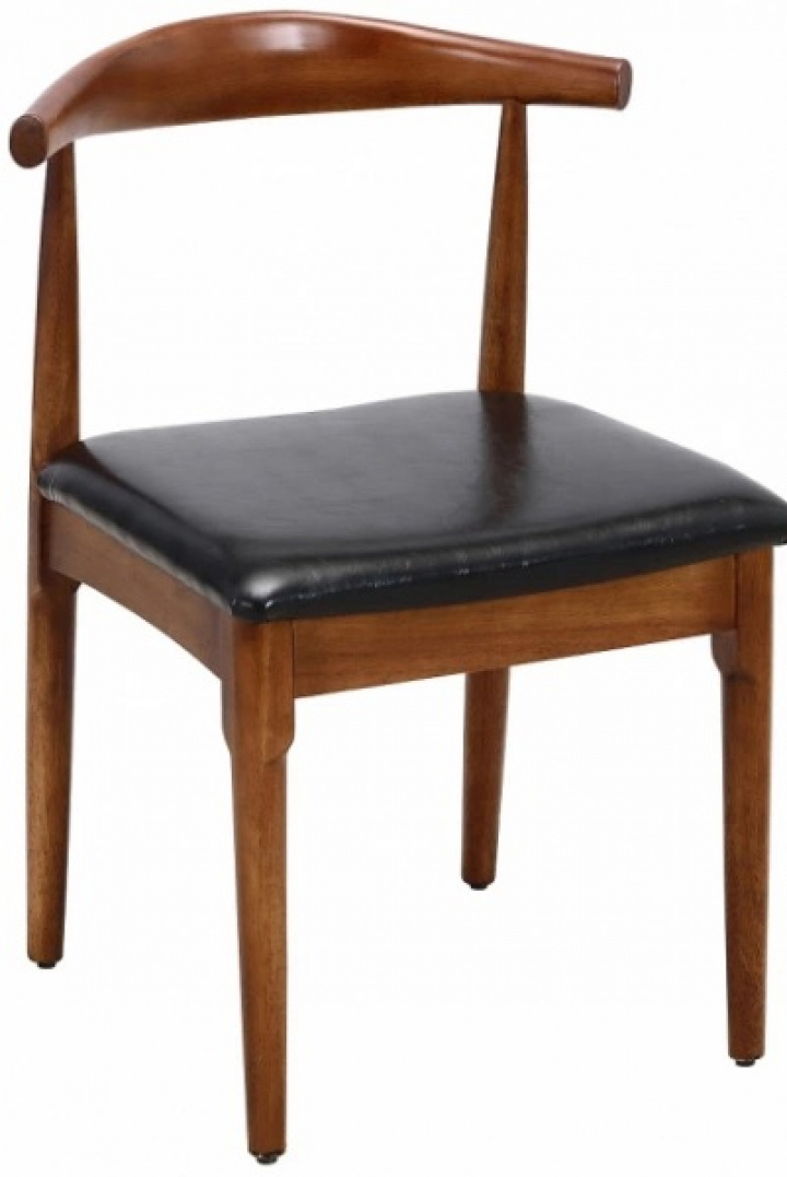 Stoel \'Fager\' - Noten/Zwart in de groep Meubels / Zitmeubels / Stoelen bij Reforma (WS-8662)
