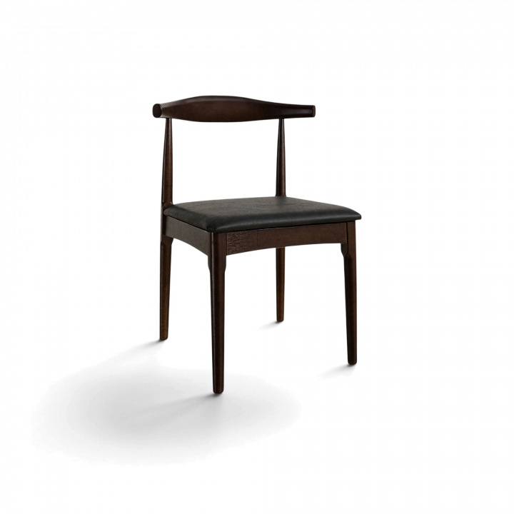 Stoel \'Fager\' - Noten/Zwart in de groep Meubels / Zitmeubels / Stoelen bij Reforma (WS-8662)