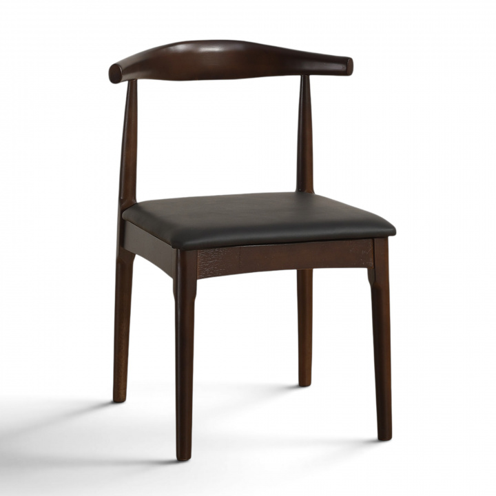 Stoel \'Fager\' - Noten/Zwart in de groep Meubels / Zitmeubels / Stoelen bij Reforma (WS-8662)