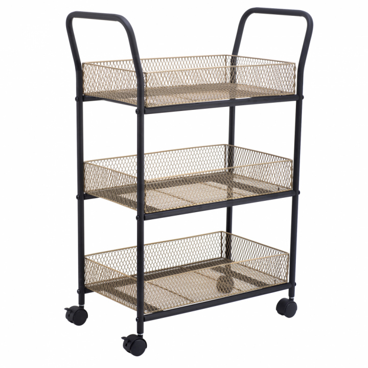Keukenwagen \'Nät\' - Zwart/Hout in de groep Campagne bij Reforma (WS-C1003)