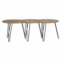 Salontafel \'Habbo\' 3 delen - Metaal/Hout