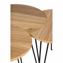 Salontafel \'Habbo\' 3 delen - Metaal/Hout