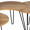 Salontafel \'Habbo\' 3 delen - Metaal/Hout