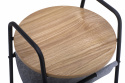 Bijzettafel \'Tidningsställ\' - Zwart/Hout